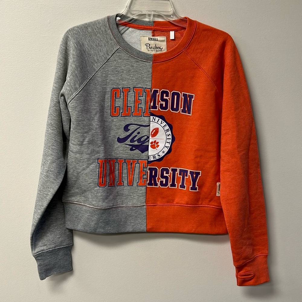 Pressbox Clemson Tigers Split Sweatshirt
